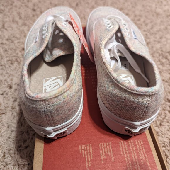 Vans Authentic Grey Rainbow Jersey Multi Color Tie Dye Womens Size 7 - Picture 4 of 6